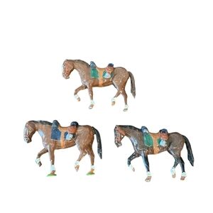 Cast Iron Horse and Jockey Wall Plaque Vintage Equestrian Decor